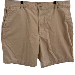 Polo Ralph Lauren Men's Chino Shorts Khaki Beige Size 42 Preppy Flat‎ Front